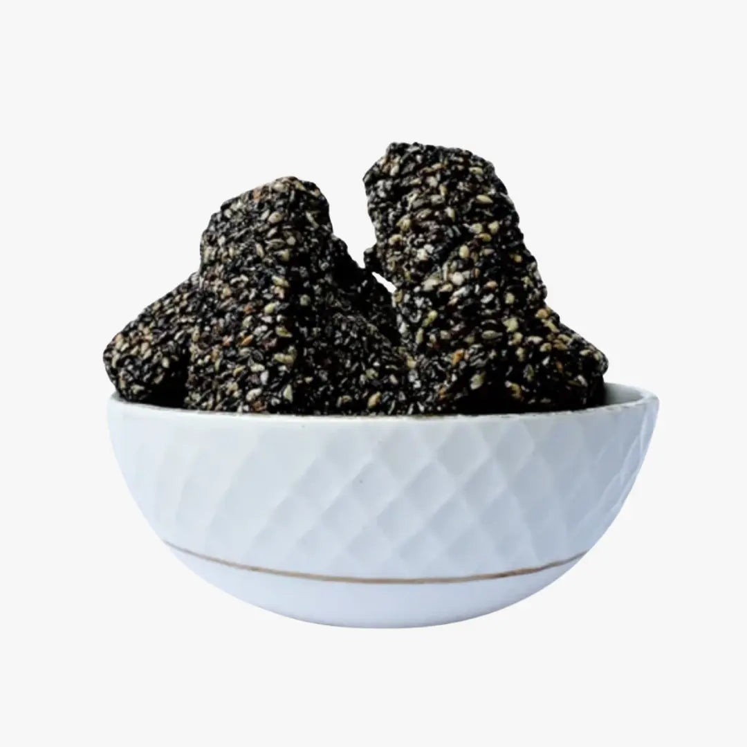 Black Sesame Chikki - 80g (Karuppu Ellu Mittai) Sattur Mittai Kadai