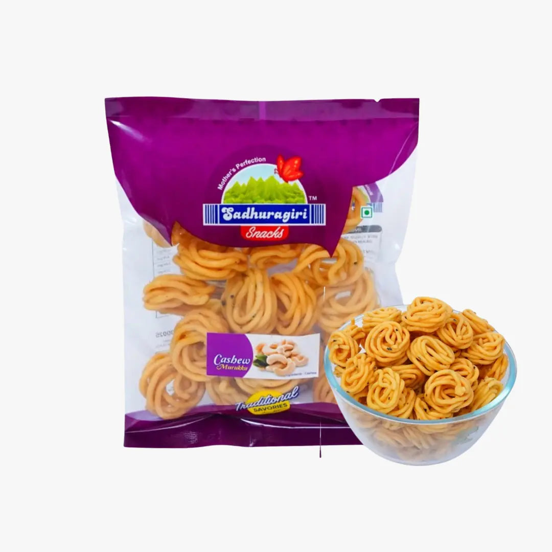 Cashew Murukku - 120g (Munthiri Murukku) Sathuragiri