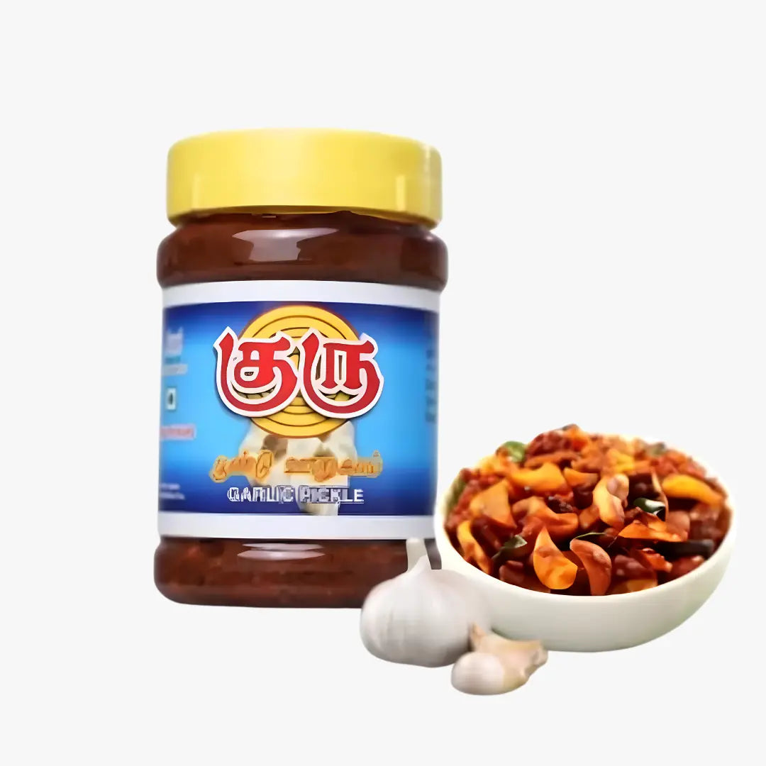 Garlic Pickle - 300g (Poondu Oorugai) Guru Pickles