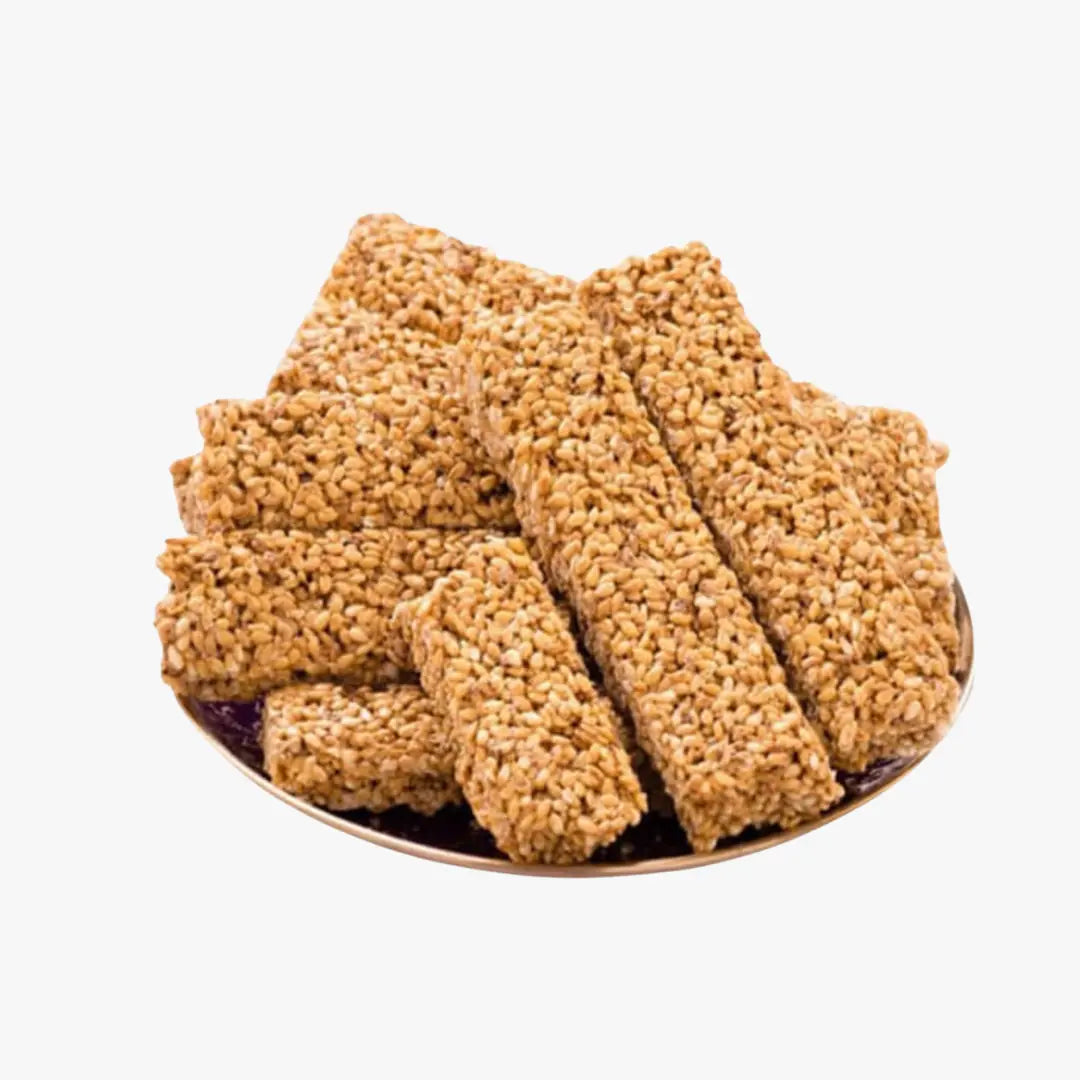 White Sesame Chikki - 80g (Vellai Ellu Mittai) Sattur Mittai Kadai