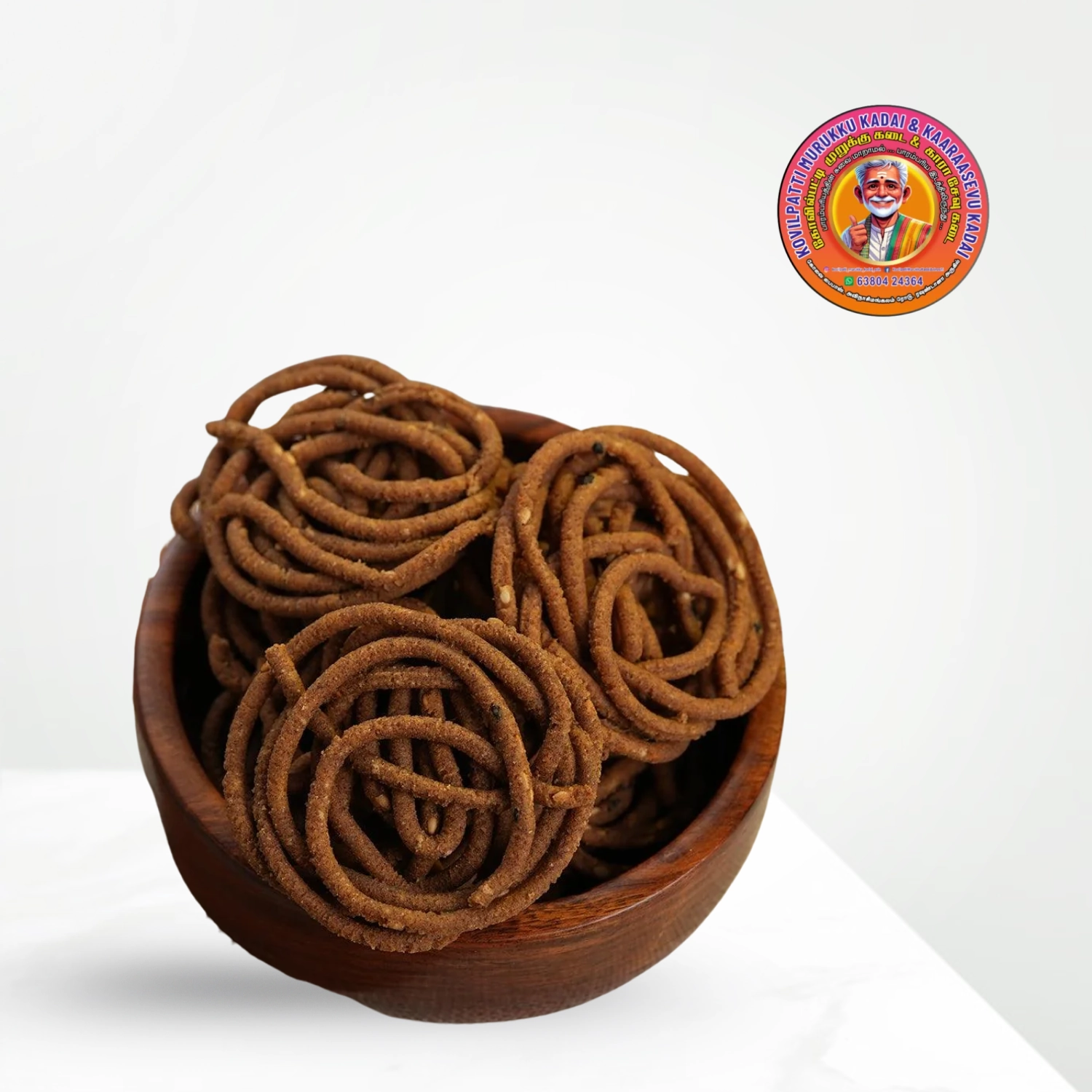 Ragi Murukku | ராகி முறுக்கு – 250g – Mittai Kadai Sattur