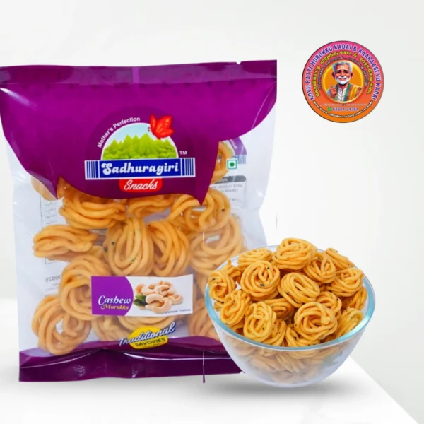 Cashew Murukku | முந்திரி முறுக்கு – 120g – Sathuragiri