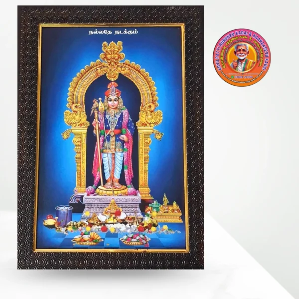 Palani Murugan in Royal Alankaram பழனி இராஜ அலங்காரம் முருகன் L -30cm X W - 20cm