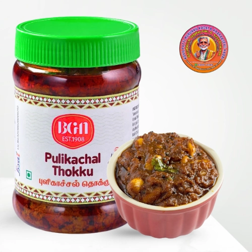 Pulikachal Thokku | புளிக்காச்சல் தொக்கு – 300g – BG Naidu, Trichy