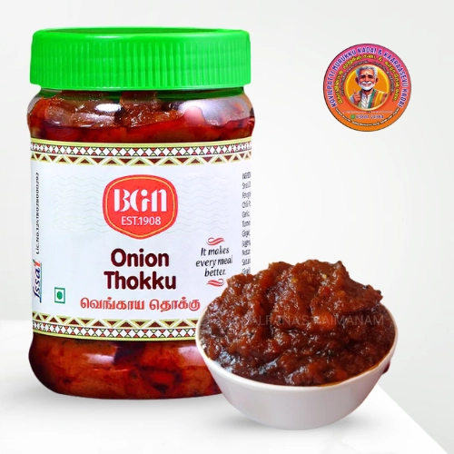 Onion Thokku | வெங்காய தொக்கு – 300g – BG Naidu, Trichy