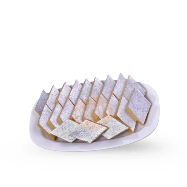 Kaju Katli 200g - BG Naidu; Adhirasan 200g - BG Naidu; Mixture 250g - Mittai Kadai Sattur; Ribbon Seval 250g -Mittai Kadai Sattur. - Image 2